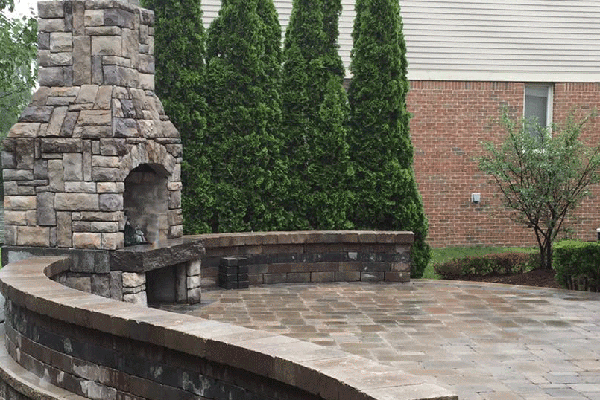 Custom Outdoor Stone Installation