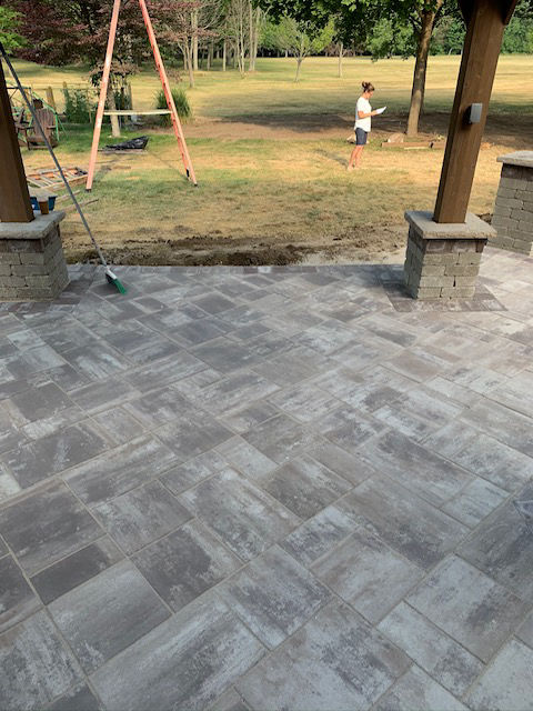Brick Paver Installation - walkway Brick Paver Installation - walkway