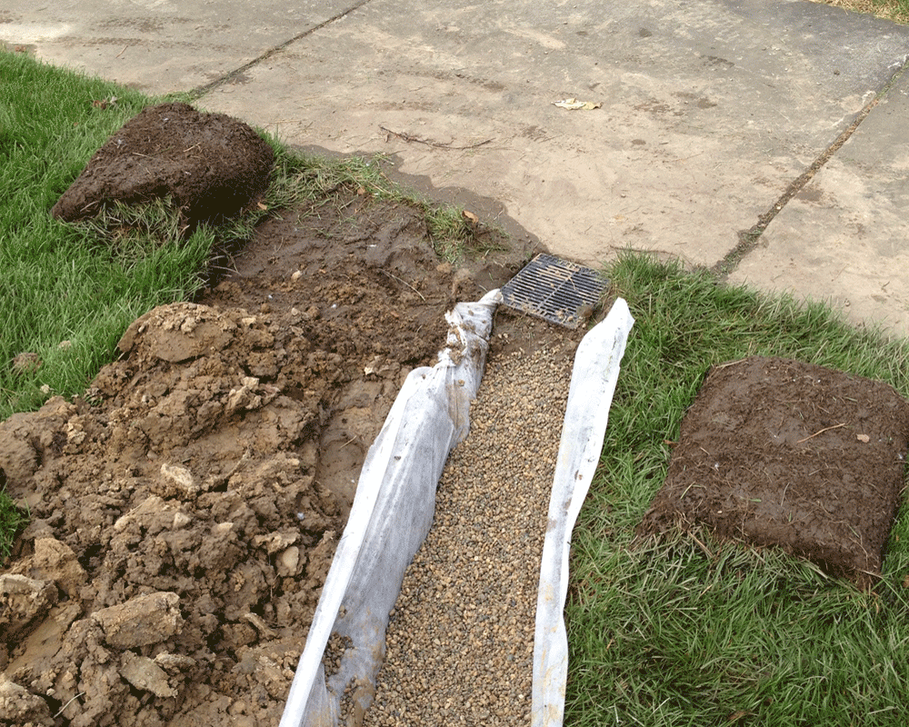 Yard Drainage Systems - French Drains Yard Drainage Systems - French Drains