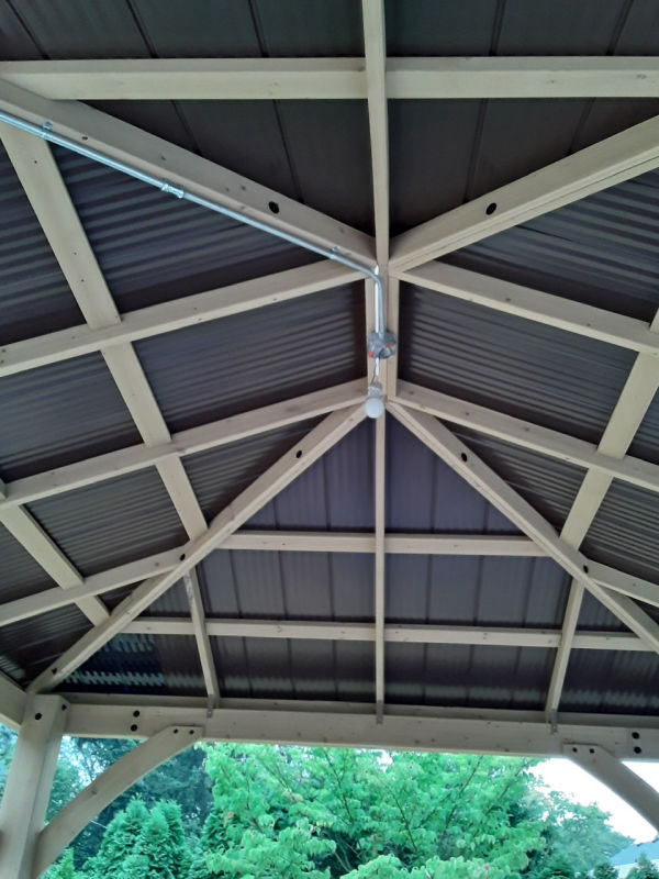 Paver Project - Landscape Contractor Pergola Construction on patio