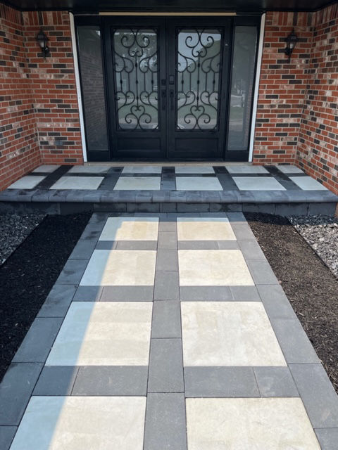 Brick Paver Before Brick Paver walkway installation in Birmingham Michigan
