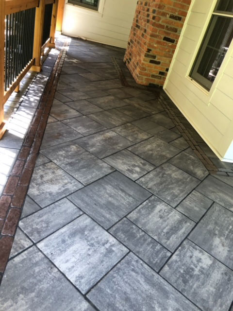 Brick Paver After Brick Paver Front  Porch Michigan
