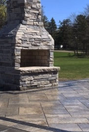 Brick Paver Outdoor Fireplace Troy MI