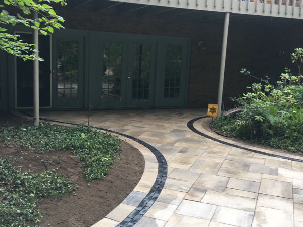 Paver Patio and Garden Wall  Paver Patio and Garden Wall