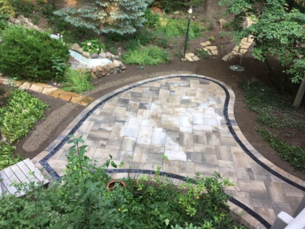 Brick Paver Patio with Fire Pit Brick Paver Patio with Fire Pit