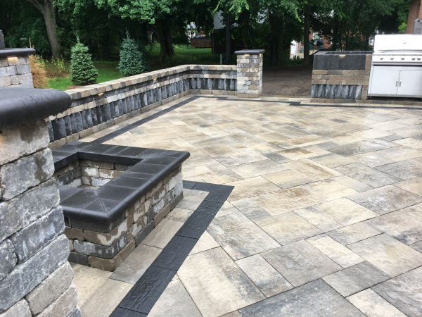 Brick Paver Patio with Fire Pit Brick Paver Patio with Fire Pit
