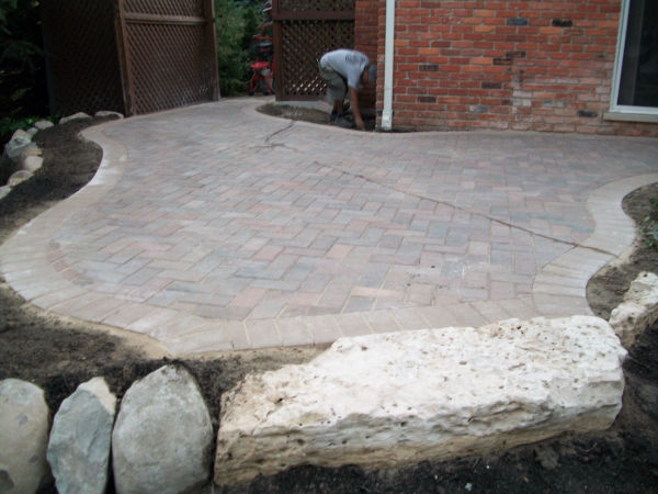 Brick Paver Patio and Stone Retaining Wall 2 Brick Paver Patio and Stone Retaining Wall 2