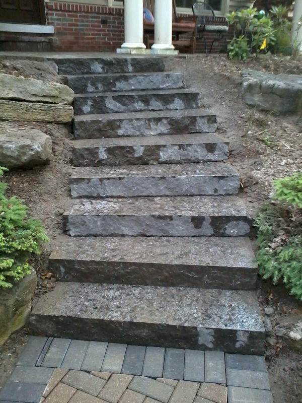 stone slab steps  stone slab steps