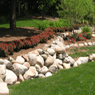 stone and brick retaining wall michigan